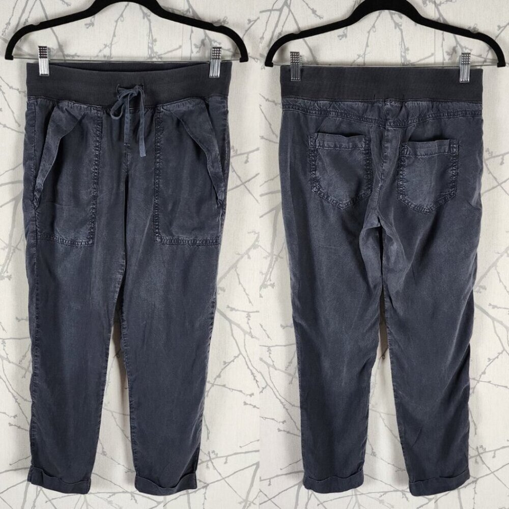 Bella Dahl Navy 100% Tencel Pull On Jogger Style Pants